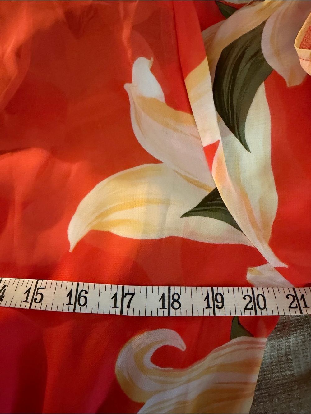 Kate & Lily Coral Floral Chiffon Wrap Maxi Dress Long Sleeve Belted Size 8 - Picture 7 of 11